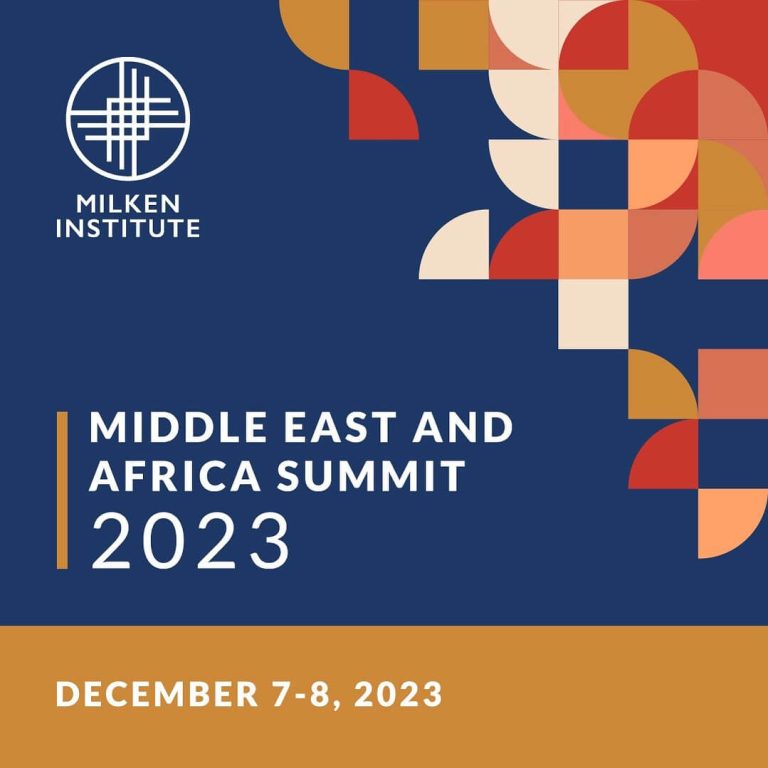 AEG Invited to the Milken Middle East and Africa Summit